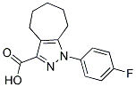 1-(4-FLUOROPHENYL)-1,4,5,6,7,8-HEXAHYDROCYCLOHEPTA[C]PYRAZOLE-3-CARBOXYLIC ACID 结构式