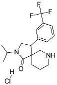 2-ISOPROPYL-4-(3-(TRIFLUOROMETHYL)PHENYL)-2,7-DIAZASPIRO[4.5]DECAN-1-ONE HYDROCHLORIDE 结构式