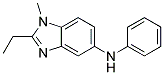 (2-Ethyl-1-methyl-1H-benzoimidazol-5-yl)-phenyl-amine 结构式