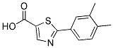 2-(3,4-DIMETHYL-PHENYL)-THIAZOLE-5-CARBOXYLIC ACID 结构式