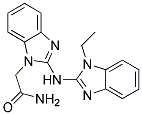 2-(2-[(1-ETHYL-1H-BENZIMIDAZOL-2-YL)AMINO]-1H-BENZIMIDAZOL-1-YL)ACETAMIDE 结构式