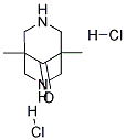 1,5-DIMETHYL-3,7-DIAZA-BICYCLO[3.3.1]NONAN-9-ONE DIHYDROCHLORIDE 结构式