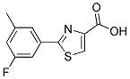 2-(3-FLUORO-5-METHYL-PHENYL)-THIAZOLE-4-CARBOXYLIC ACID 结构式