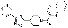 2-([4-(3-PYRIDIN-3-YL-1,2,4-OXADIAZOL-5-YL)PIPERIDIN-1-YL]CARBONYL)QUINOXALINE 结构式