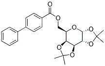 1,2:3,4-DI-O-ISOPROPYLIDENE-6-O-(4-PHENYLBENZOYL)-ALPHA-D-GALACTOPYRANOSE 结构式