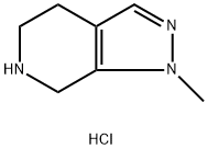 1-甲基-4,5,6,7-四氢-1H-吡唑并[3,4-C]吡啶二盐酸盐 结构式