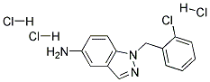 1-(2-CHLORO-BENZYL)-1H-INDAZOL-5-YLAMINE TRIHYDROCHLORIDE 结构式