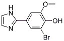 2-BROMO-4-(1H-IMIDAZOL-2-YL)-6-METHOXY-PHENOL 结构式