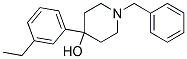 1-BENZYL-4-(3-ETHYL-PHENYL)-PIPERIDIN-4-OL 结构式