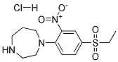 1-[4-(ETHYLSULFONYL)-2-NITROPHENYL]HOMOPIPERAZINE HYDROCHLORIDE 结构式