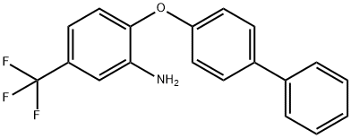 [2-(联苯-4-氧基)-5-(三氟甲基)苯基]胺盐酸盐 结构式