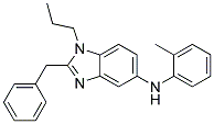 (2-BENZYL-1-PROPYL-1H-BENZOIMIDAZOL-5-YL)-O-TOLYL-AMINE 结构式