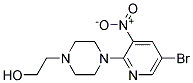 2-[4-(5-BROMO-3-NITRO-PYRIDIN-2-YL)-PIPERAZIN-1-YL]-ETHANOL 结构式