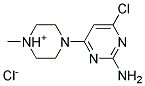 1-(2-AMINO-6-CHLORO-4-PYRIMIDINYL)-4-METHYLHEXAHYDROPYRAZIN-4-IUM CHLORIDE 结构式