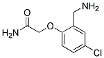 2-(2-AMINOMETHYL-4-CHLORO-PHENOXY)-ACETAMIDE 结构式