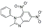 2-METHYL-5,7-DINITRO-1-PHENYLBENZIMIDAZOLE 结构式