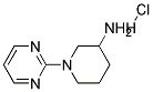 1-(2-PYRIMIDINYL)-3-PIPERIDINAMINE HYDROCHLORIDE 结构式