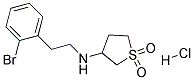 [2-(2-BROMO-PHENYL)-ETHYL]-(1,1-DIOXO-TETRAHYDROTHIOPHEN-3-YL)-AMINE HYDROCHLORIDE 结构式