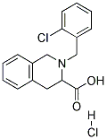 2-(2-CHLORO-BENZYL)-1,2,3,4-TETRAHYDRO-ISOQUINOLINE-3-CARBOXYLIC ACID HYDROCHLORIDE 结构式