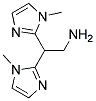 2,2-BIS-(1-METHYL-1H-IMIDAZOL-2-YL)-ETHYLAMINE 结构式