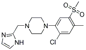 1-[2-CHLORO-4-METHYL-5-(METHYLSULFONYL)PHENYL]-4-(1H-IMIDAZOL-2-YLMETHYL)PIPERAZINE 结构式