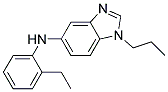 (2-ETHYL-PHENYL)-(1-PROPYL-1H-BENZOIMIDAZOL-5-YL)-AMINE 结构式