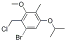 1-Bromo-2-chloromethyl-5-isopropoxy-3-methoxy-4-methyl-benzene 结构式