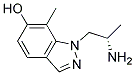 1-((S)-2-AMINO-PROPYL)-7-METHYL-1H-INDAZOL-6-OL 结构式