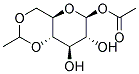 1-O-ACETYL-4,6-O-ETHYLIDENE-BETA-D-GLUCOPYRANOSE 结构式