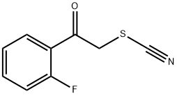 2-(2-FLUOROPHENYL)-2-OXOETHYL THIOCYANATE 结构式