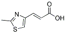 (2E)-3-(2-METHYL-1,3-THIAZOL-4-YL)ACRYLIC ACID 结构式