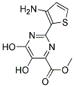 2-(3-AMINO-THIOPHEN-2-YL)-5,6-DIHYDROXY-PYRIMIDINE-4-CARBOXYLIC ACID METHYL ESTER 结构式