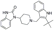 1-(1-[(2-TERT-BUTYL-1H-INDOL-3-YL)METHYL]PIPERIDIN-4-YL)-1,3-DIHYDRO-2H-BENZIMIDAZOL-2-ONE 结构式