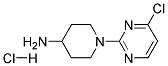 1-(4-CHLORO-PYRIMIDIN-2-YL)-PIPERIDIN-4-YL-AMINE HYDROCHLORIDE 结构式