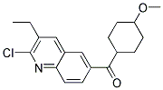 2-CHLORO-3-ETHYLQUINOLIN-6-YL 4-METHOXY-CYCLOHEXYL KETONE 结构式