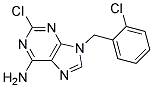 2-CHLORO-9-(2-CHLORO-BENZYL)-9H-PURIN-6-YLAMINE 结构式