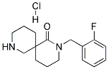 2-(2-Fluorobenzyl)-2,8-diazaspiro[5.5]undecan-1-one hydrochloride 结构式