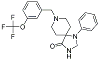 1-PHENYL-8-[3-(TRIFLUOROMETHOXY)BENZYL]-1,3,8-TRIAZASPIRO[4.5]DECAN-4-ONE 结构式