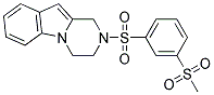 2-([3-(METHYLSULFONYL)PHENYL]SULFONYL)-1,2,3,4-TETRAHYDROPYRAZINO[1,2-A]INDOLE 结构式