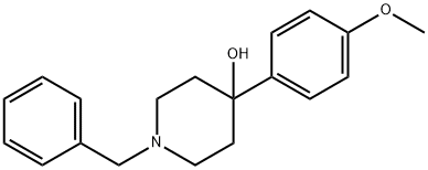 1-苄基-4-(4-甲氧基苯基)哌啶-4-醇 结构式