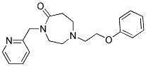 1-(2-PHENOXYETHYL)-4-(PYRIDIN-2-YLMETHYL)-1,4-DIAZEPAN-5-ONE 结构式