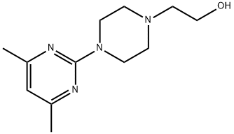 1-(2-羟乙基)-4-(4,6-二甲基-嘧啶-2-基)哌嗪 结构式