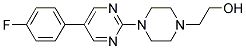 2-(4-[5-(4-FLUOROPHENYL)PYRIMIDIN-2-YL]PIPERAZIN-1-YL)ETHANOL 结构式