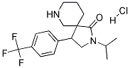 2-ISOPROPYL-4-(4-(TRIFLUOROMETHYL)PHENYL)-2,7-DIAZASPIRO[4.5]DECAN-1-ONE HYDROCHLORIDE 结构式