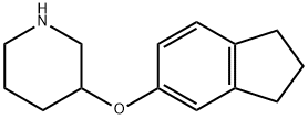 2,3-DIHYDRO-1H-INDEN-5-YL 3-PIPERIDINYL ETHER 结构式
