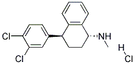 (1R,4S)-4-(3,4-DICHLOROPHENYL)-1,2,3,4-TETRAHYDRO-N-METHYL-1-NAPHTHALENAMINE HYDROCHLORIDE 结构式