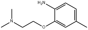 2-[2-(二甲氨基)乙氧基]-4-甲基苯胺 结构式