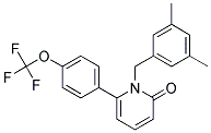 1-(3,5-DIMETHYLBENZYL)-6-[4-(TRIFLUOROMETHOXY)PHENYL]PYRIDIN-2(1H)-ONE 结构式