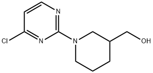 1-(4-氯-2-嘧啶基)-3-哌啶甲醇 结构式
