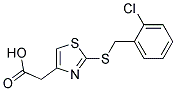 (2-((2-CHLOROBENZYL)THIO)-1,3-THIAZOL-4-YL)ACETIC ACID 结构式